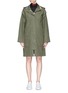 Main View - Click To Enlarge - PROENZA SCHOULER - PSWL detachable sleeve hooded military coat