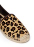 Detail View - Click To Enlarge - TORY BURCH - 'Mckenzie' leopard print calf hair espadrilles