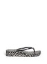 Main View - Click To Enlarge - TORY BURCH - 'Thandie' dot print wedge flip flops