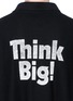 Detail View - Click To Enlarge - BALENCIAGA - 'Think Big!' slogan print oversized polo shirt