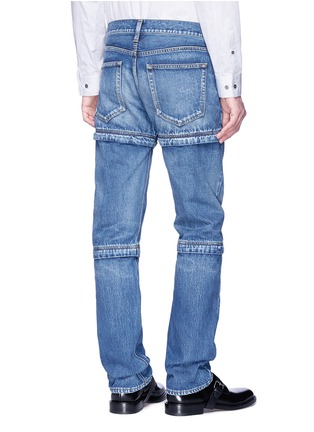 Back View - Click To Enlarge - BALENCIAGA - Layered jeans