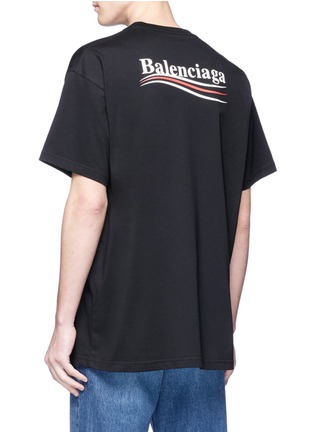 Back View - Click To Enlarge - BALENCIAGA - Logo print T-shirt