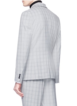 Back View - Click To Enlarge - TOPMAN - Gingham check houndstooth soft blazer