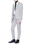 Figure View - Click To Enlarge - TOPMAN - Gingham check houndstooth soft blazer