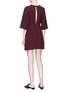 Back View - Click To Enlarge - TOPSHOP - Knot keyhole front crepe dress
