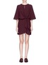 Main View - Click To Enlarge - TOPSHOP - Knot keyhole front crepe dress