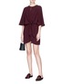Figure View - Click To Enlarge - TOPSHOP - Knot keyhole front crepe dress