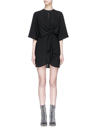 Main View - Click To Enlarge - TOPSHOP - Knot keyhole front crepe dress