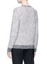 Back View - Click To Enlarge - LANVIN - Marled tweed effect cardigan
