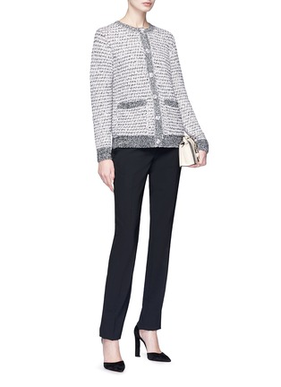 Figure View - Click To Enlarge - LANVIN - Marled tweed effect cardigan