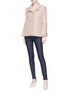 Figure View - Click To Enlarge - LANVIN - Frayed tweed coat
