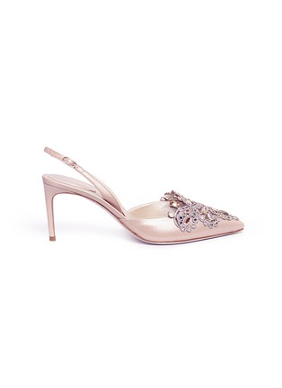 Main View - Click To Enlarge - RENÉ CAOVILLA - Strass embellished slingback pumps