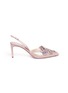 Main View - Click To Enlarge - RENÉ CAOVILLA - Strass embellished slingback pumps