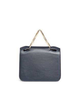 Main View - Click To Enlarge - ROKSANDA - 'Neneh' metal ring handle leather bag