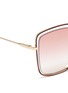 Detail View - Click To Enlarge - CHLOÉ - 'Poppy' metal butterfly sunglasses