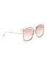 Figure View - Click To Enlarge - CHLOÉ - 'Poppy' metal butterfly sunglasses