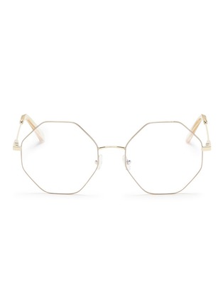 Main View - Click To Enlarge - CHLOÉ - 'Palma' octagon frame metal optical glasses