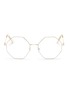 Main View - Click To Enlarge - CHLOÉ - 'Palma' octagon frame metal optical glasses