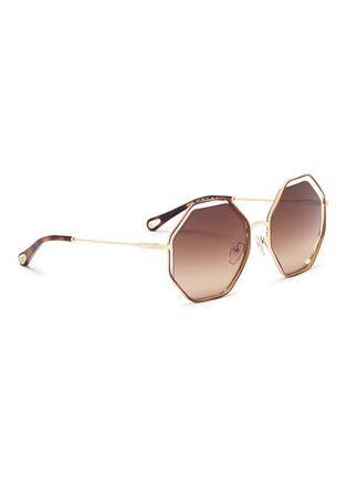 Figure View - Click To Enlarge - CHLOÉ - 'Poppy' metal octagon sunglasses