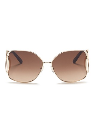 Main View - Click To Enlarge - CHLOÉ - 'Jackson' metal square sunglasses