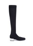 Main View - Click To Enlarge - RENÉ CAOVILLA - Strass heel knit sock boots