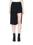 Main View - Click To Enlarge - NEIL BARRETT - Pleated layered asymmetric skirt