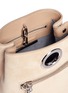 Detail View - Click To Enlarge - ALEXANDER WANG - 'Riot' suede crossbody bucket bag