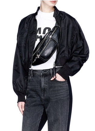 Figure View - Click To Enlarge - ALEXANDER WANG - Leather bum bag