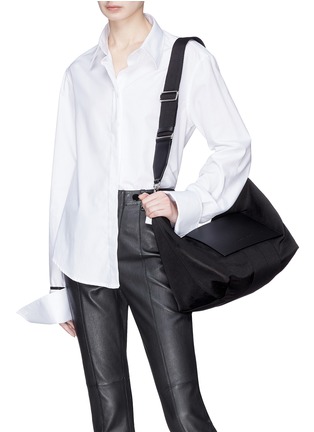 Front View - Click To Enlarge - ALEXANDER WANG - Logo embossed small tote