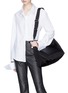 Front View - Click To Enlarge - ALEXANDER WANG - Logo embossed small tote