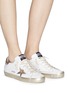 Figure View - Click To Enlarge - GOLDEN GOOSE - 'Superstar' brushed leather sneakers