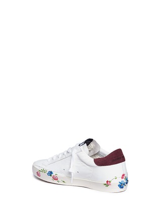 Detail View - Click To Enlarge - GOLDEN GOOSE - 'Superstar' floral print calfskin leather sneakers
