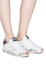Figure View - Click To Enlarge - GOLDEN GOOSE - 'Superstar' floral print calfskin leather sneakers