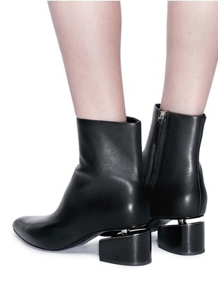 Front View - Click To Enlarge - ALEXANDER WANG - 'Jude' floating heel leather boots