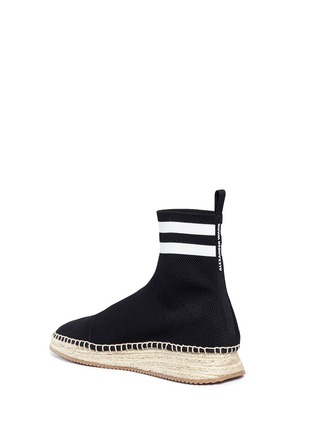 Detail View - Click To Enlarge - ALEXANDER WANG - 'Dylan' knit sock espadrille sneakers
