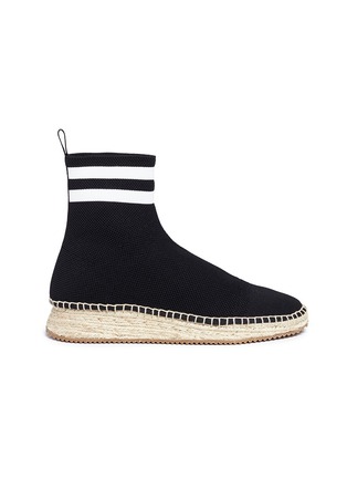 Main View - Click To Enlarge - ALEXANDER WANG - 'Dylan' knit sock espadrille sneakers