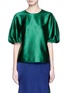 Main View - Click To Enlarge - ROSETTA GETTY - Puff sleeve satin top