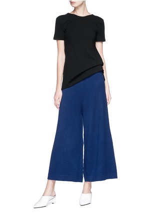 Figure View - Click To Enlarge - ROSETTA GETTY - Cashmere knit culottes