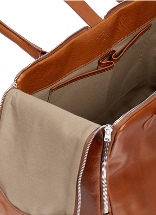 Detail View - Click To Enlarge - GOLDEN GOOSE - 'Equipage' large leather top handle bag