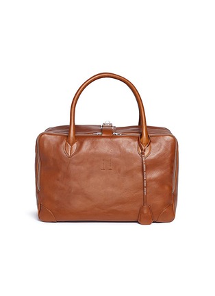 Main View - Click To Enlarge - GOLDEN GOOSE - 'Equipage' large leather top handle bag
