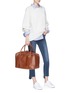 Figure View - Click To Enlarge - GOLDEN GOOSE - 'Equipage' large leather top handle bag
