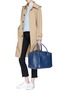 Figure View - Click To Enlarge - GOLDEN GOOSE - 'Equipage' large pebbled leather top handle bag