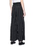 Back View - Click To Enlarge - THE KEIJI - High waist stripe crepe wide leg pants