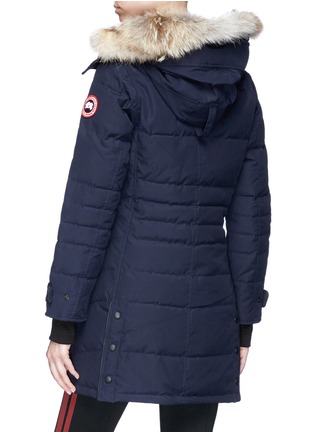 Back View - Click To Enlarge - CANADA GOOSE - 'Lorette' coyote fur hooded down puffer parka