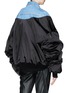 Back View - Click To Enlarge - BEN TAVERNITI UNRAVEL PROJECT  - Denim panel oversized bomber jacket