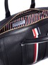 Detail View - Click To Enlarge - THOM BROWNE  - Vertical stripe leather bag