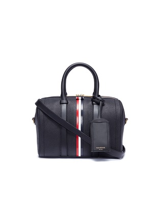 Main View - Click To Enlarge - THOM BROWNE  - Vertical stripe leather bag