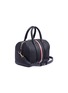 Figure View - Click To Enlarge - THOM BROWNE  - Vertical stripe leather bag