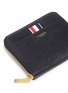 Detail View - Click To Enlarge - THOM BROWNE  - Pebble grain leather zip wallet
