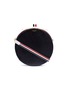 Main View - Click To Enlarge - THOM BROWNE  - Stripe pebble grain leather crossbody hat box bag